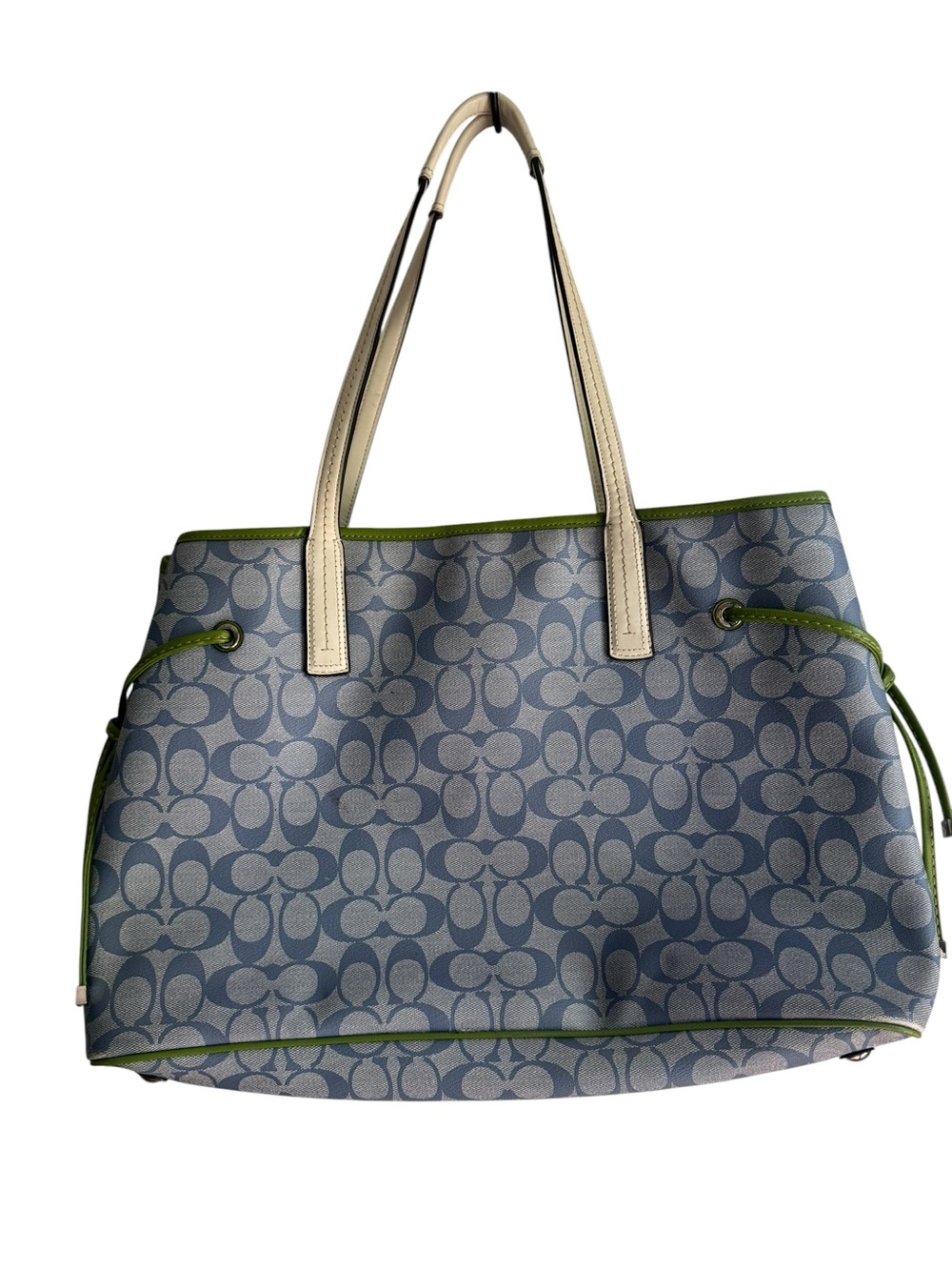 Coach Signature Heritage Canvas Tote - Picture 2 of 8